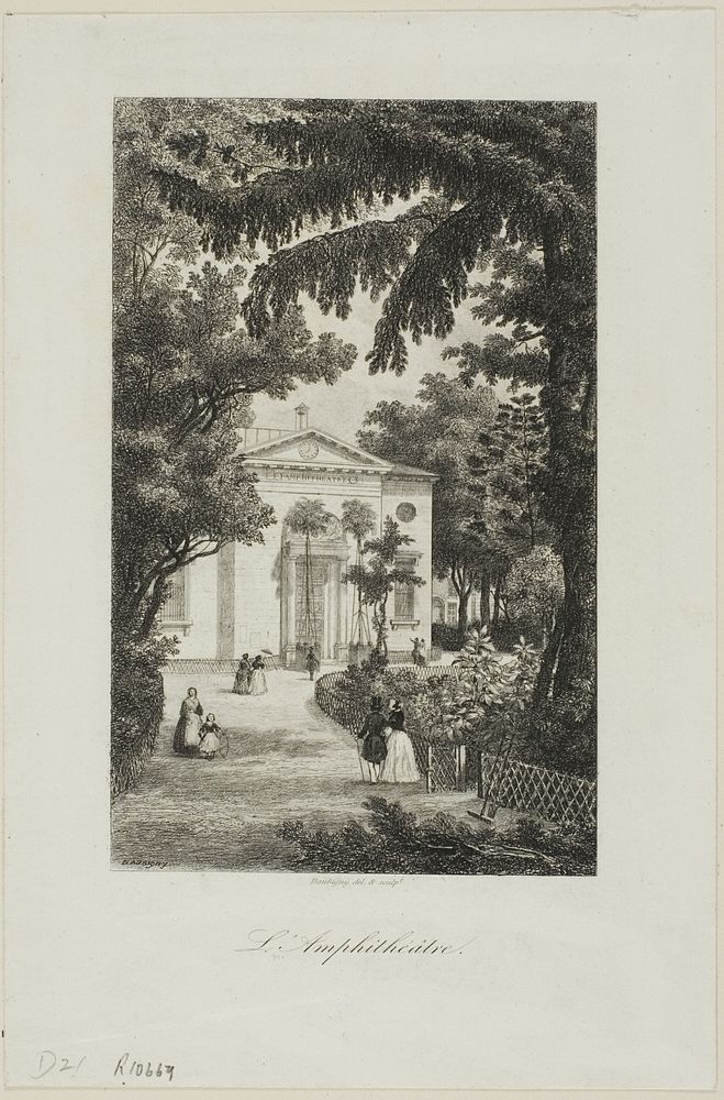 The Amphitheatre of the Jardin des Plantes by Charles François Daubigny