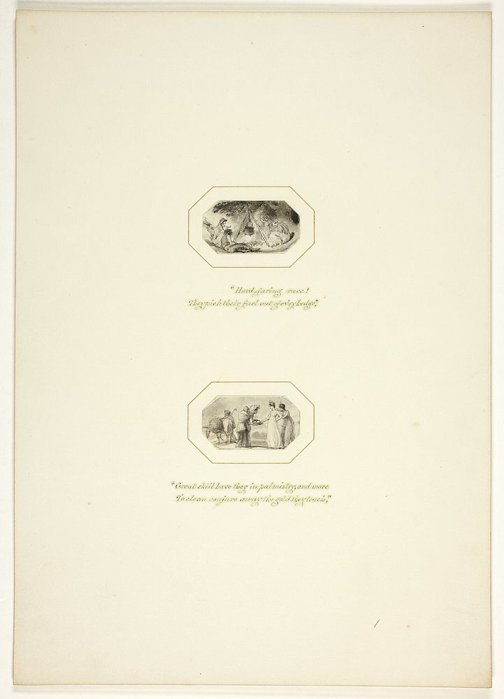 Study for a plate from The Task by Thomas Stothard