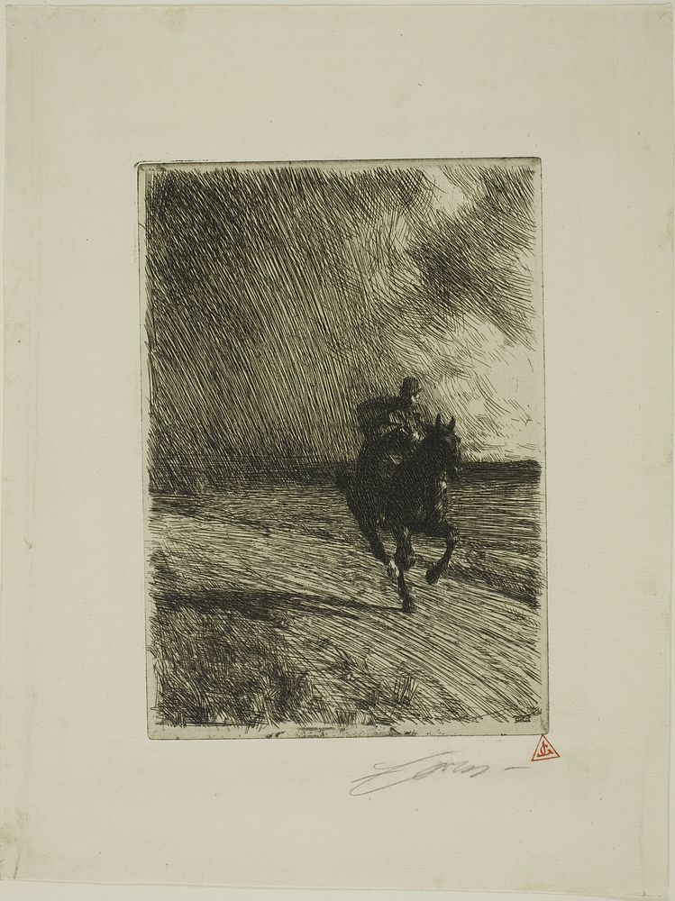 Storm by Anders Zorn