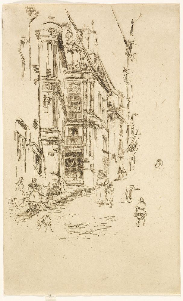 Chancellerie, Loches by James McNeill Whistler
