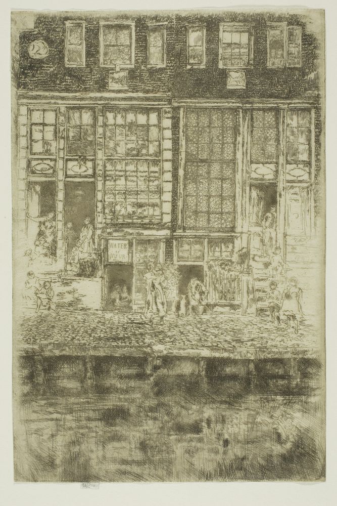The Embroidered Curtain by James McNeill Whistler