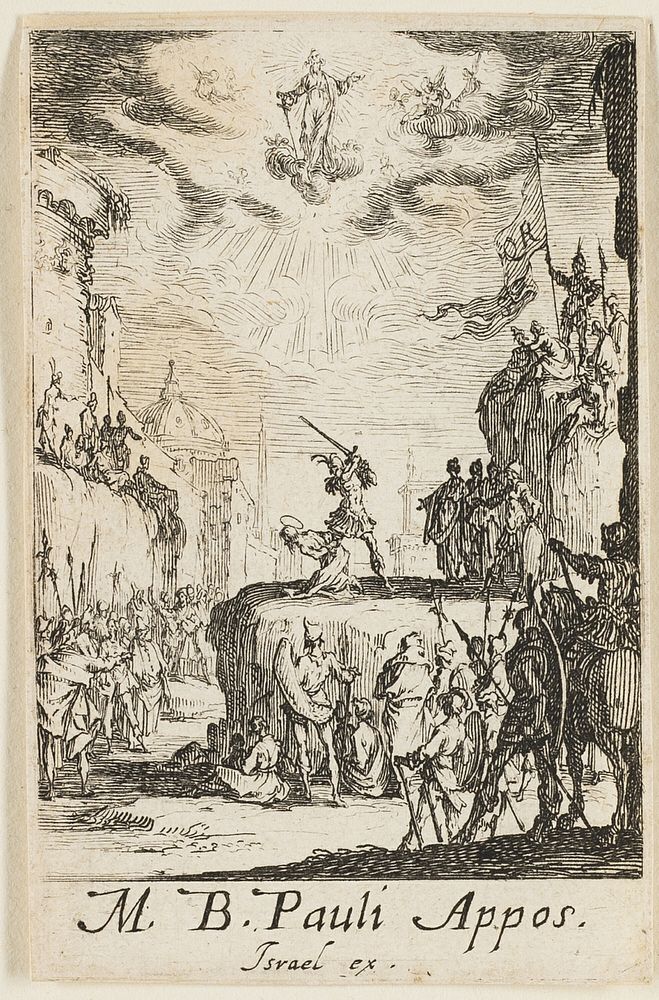 Martyrdom of Saint Paul, plate two from The Martyrdoms of the Apostles by Jacques Callot