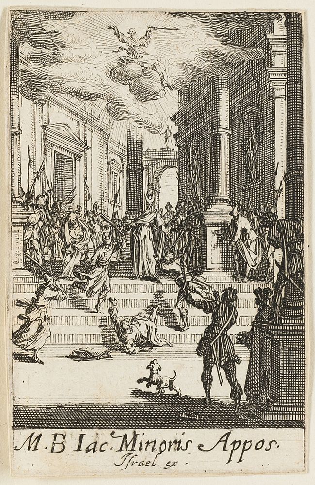Martyrdom of Saint John, the Minor, plate seven from The Martyrdoms of the Apostles by Jacques Callot