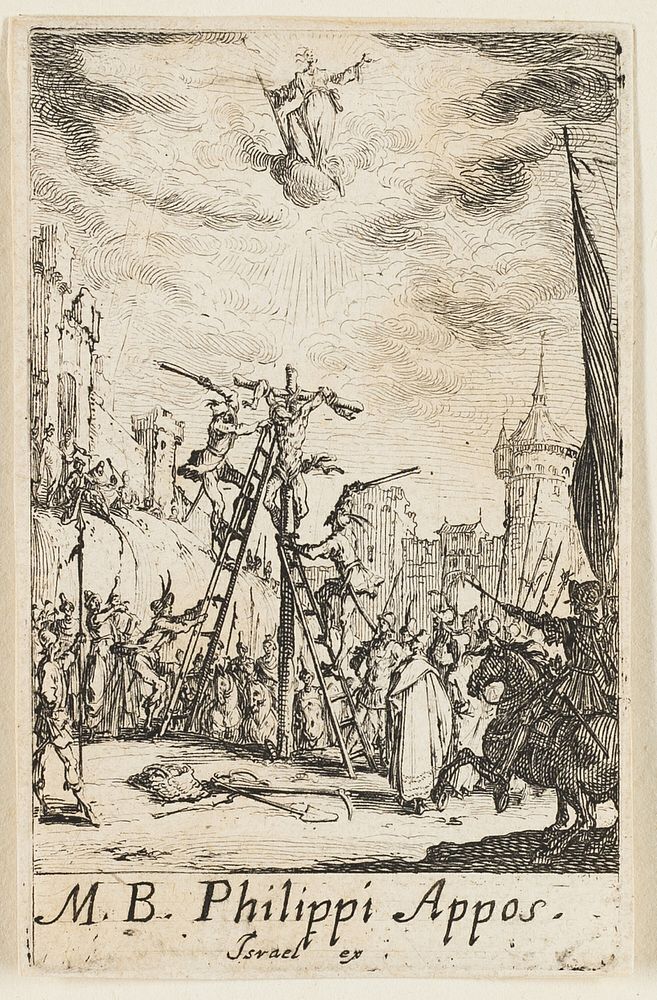 Martyrdom of Saint Philippe, plate eight from The Martyrdoms of the Apostles by Jacques Callot