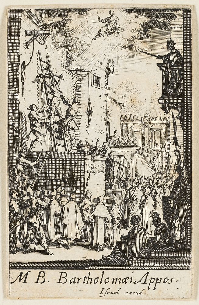 Martyrdom of Saint Bartholomew, plate nine from The Martyrdoms of the Apostles by Jacques Callot