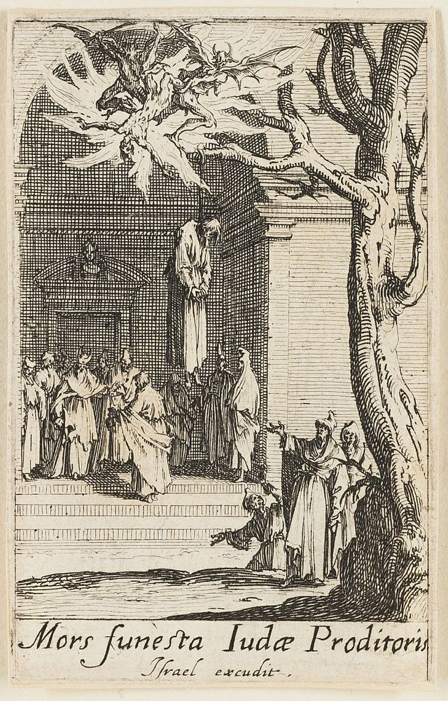 Death of Judas, plate fourteen from The Martyrdoms of the Apostles by Jacques Callot