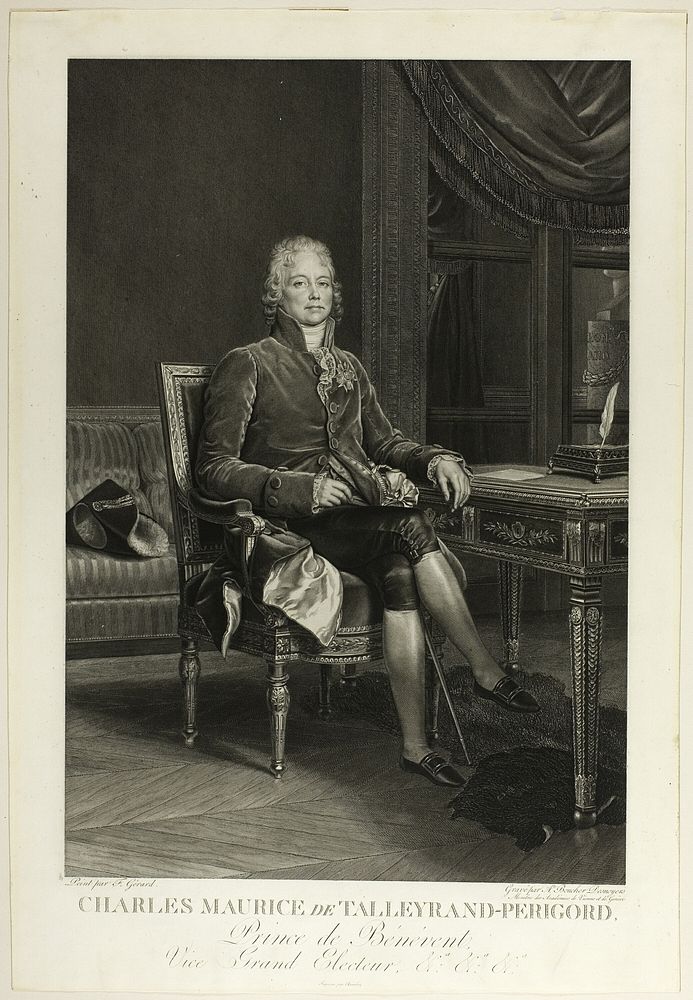 Portrait of Charles Maurice de Talleyrand-Perigord by Auguste Gaspard Louis Boucher Desnoyers