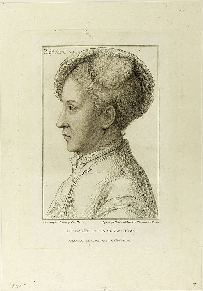Edward VI by Francesco Bartolozzi