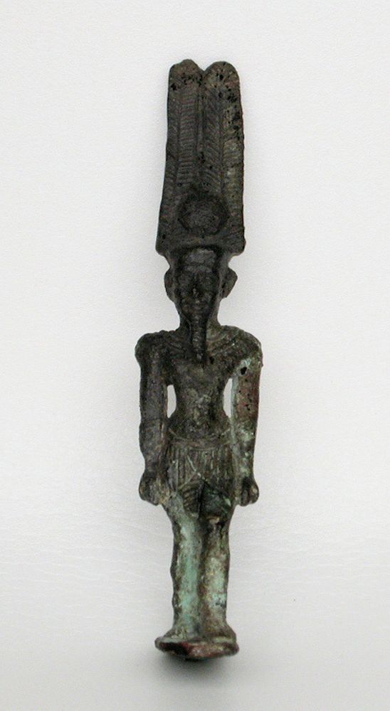 Statuette of the God Amun-Re by Ancient Egyptian
