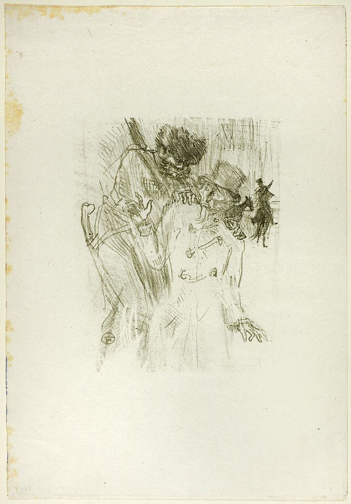 The Arrest of Schlomé Fuss, from Au Pied du Sinaï by Henri de Toulouse-Lautrec