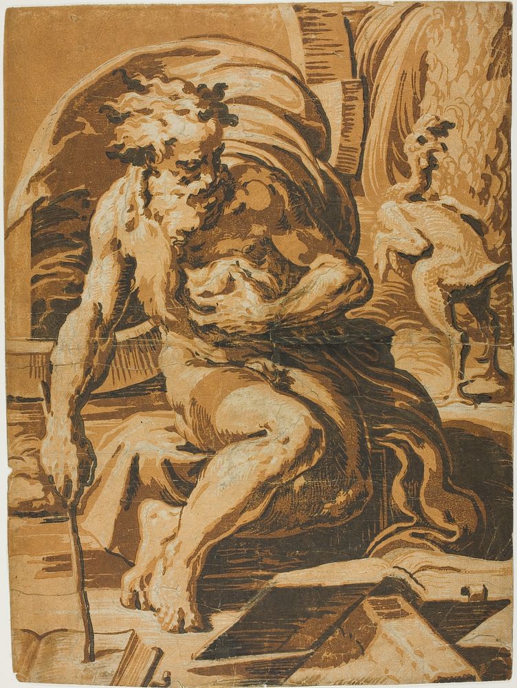 Diogenes by Ugo da Carpi