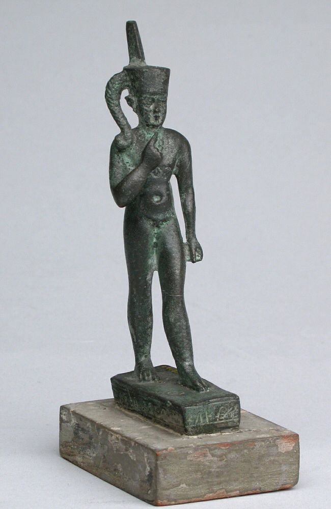 Statuette of the God Harpocrates by Ancient Egyptian