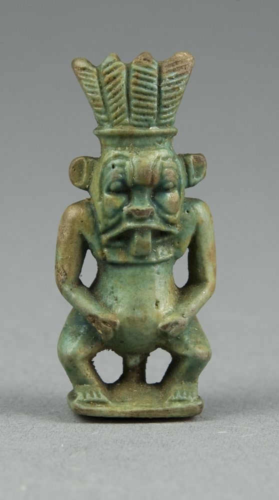 Amulet of the God Bes by Ancient Egyptian