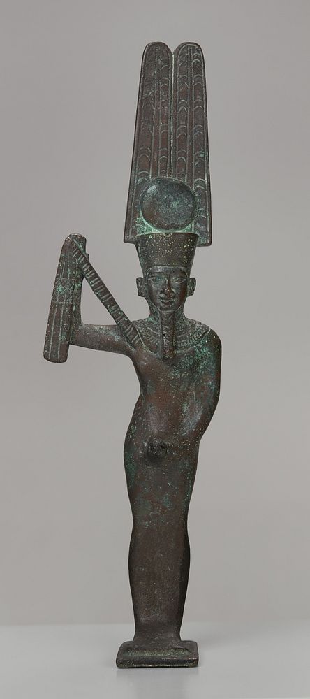 Statuette of the God Min by Ancient Egyptian