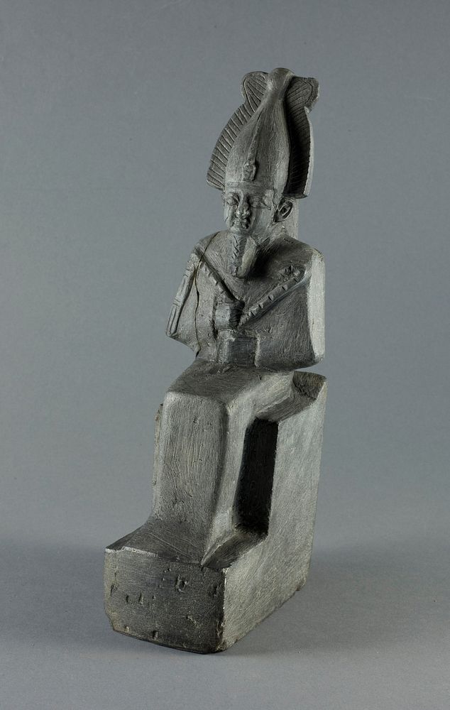 Statuette of the God Osiris Seated by Ancient Egyptian