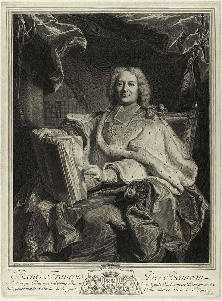 Portrait of René François de Beauveau du Rivau by Pierre Drevet