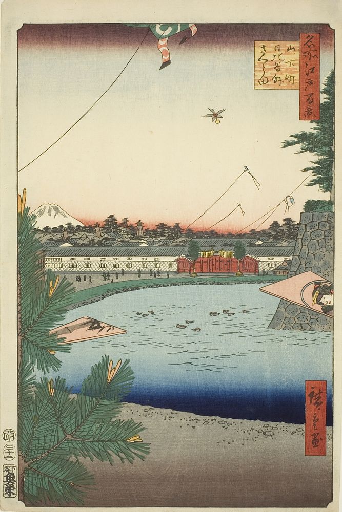 Hibiya and Soto-Sakurada from Yamashita-cho (Yamashita-cho Hibiya Soto-Sakurada), from the series "One Hundred Famous Views…