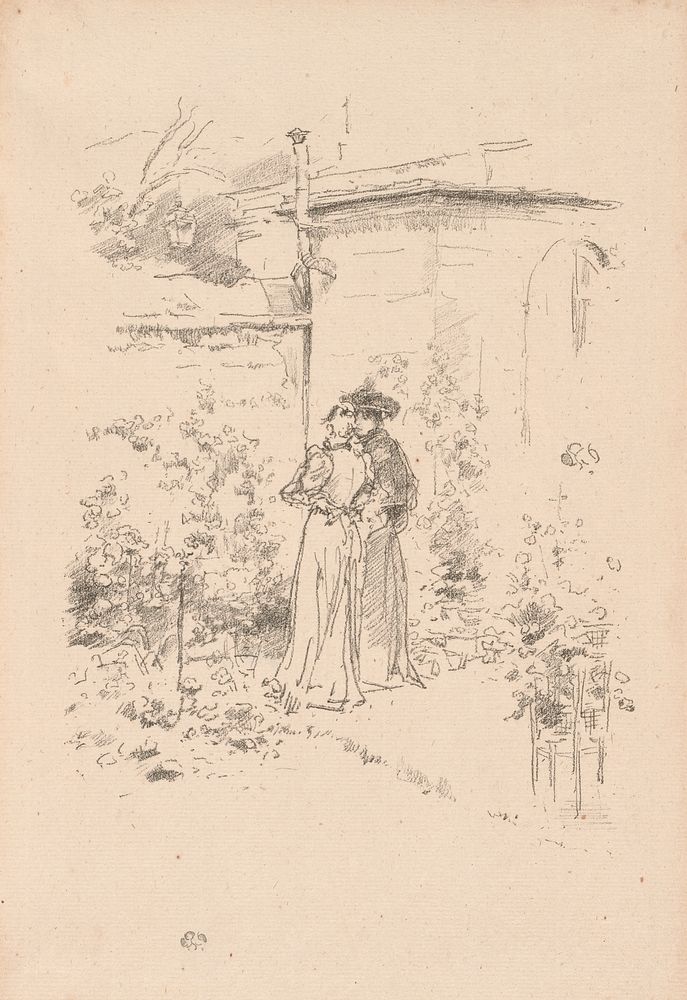 Confidences in the Garden by James McNeill Whistler