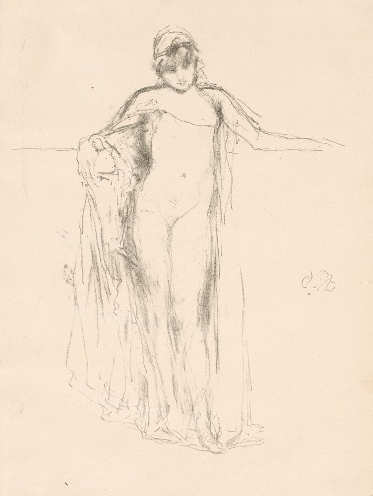 Draped Model, Standing by James McNeill Whistler