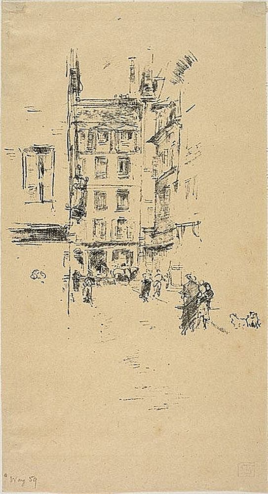 Rue Furstenburg by James McNeill Whistler