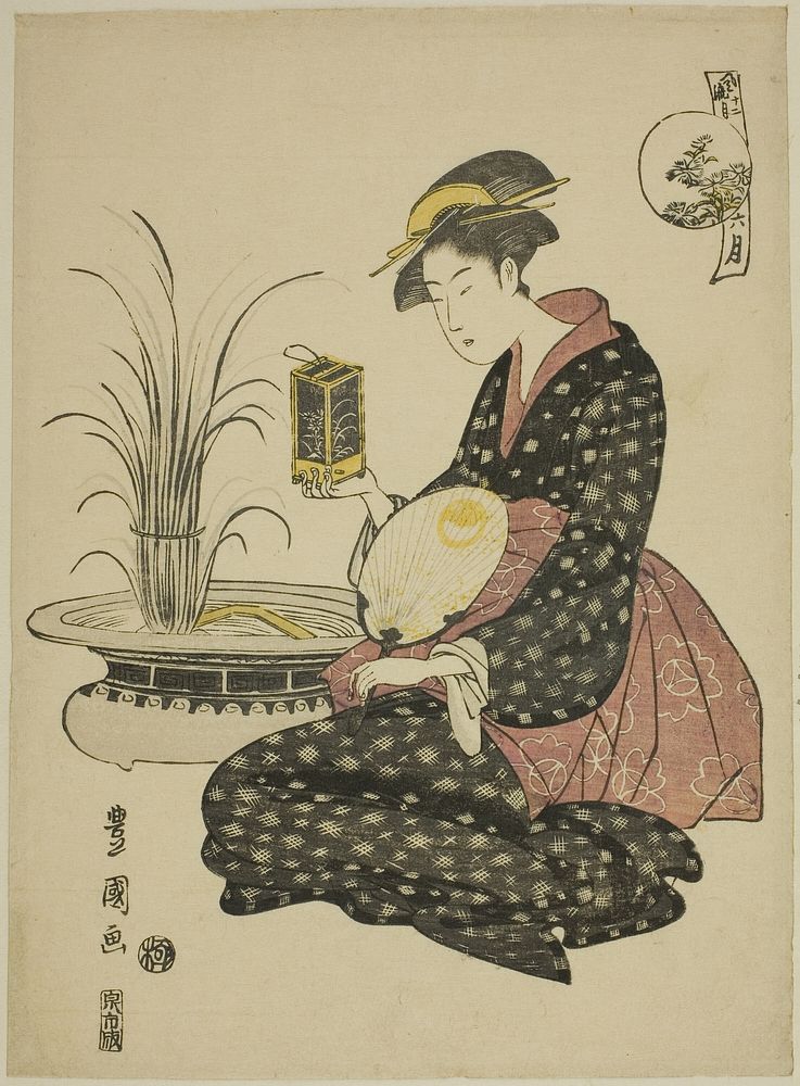 The Sixth Month (Roku gatsu), from the series "Fashionable Twelve Months (Furyu junikagetsu)" by Utagawa Toyokuni I