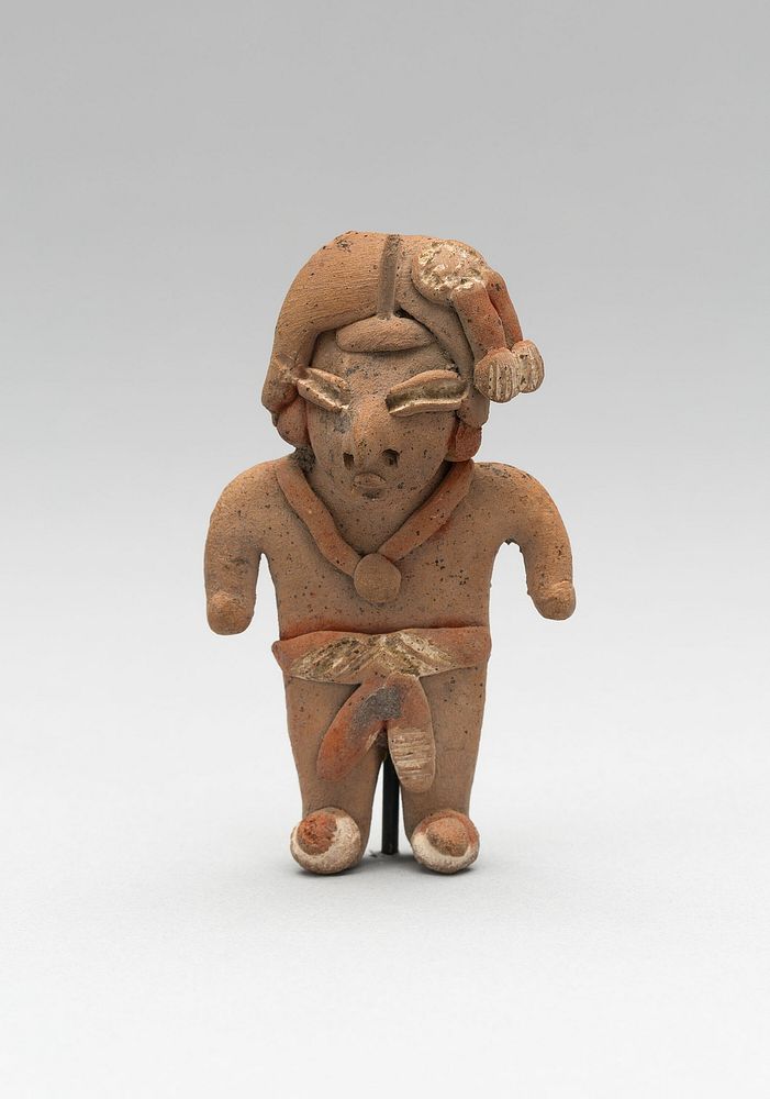 Standing Male Figurine Wearing a Necklace and Breechcloth by Chupícuaro