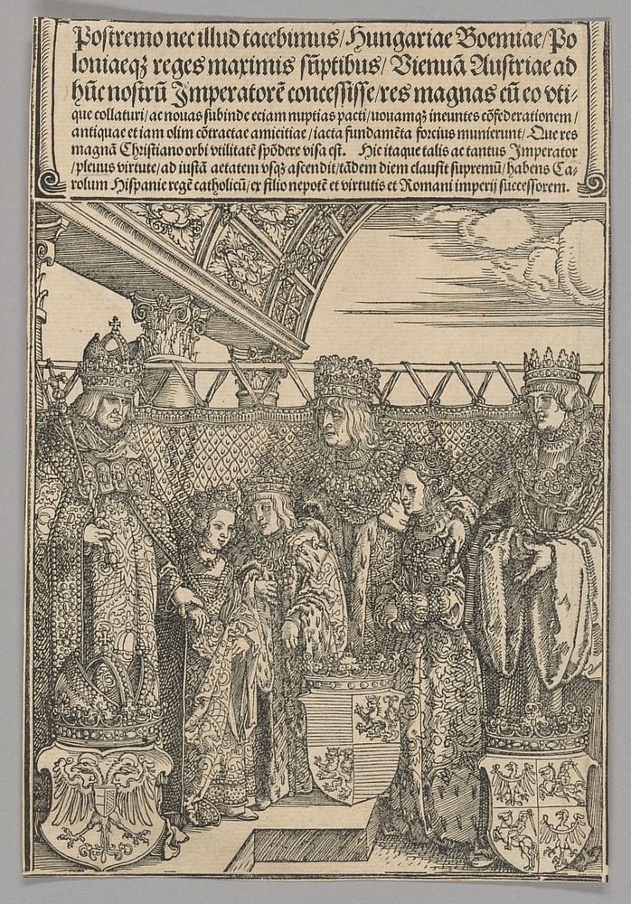 Congress and double Betrothal in Vienna, plate 23 from Historical Scenes from the Life of Emperor Maximilian I from the…