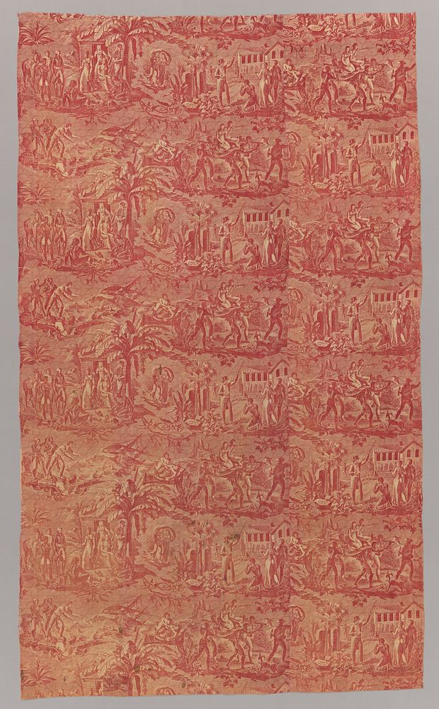 “Paul and Virginie” Furnishing Fabric by Bernardin de Saint-Pierre (Creator of work depicted)