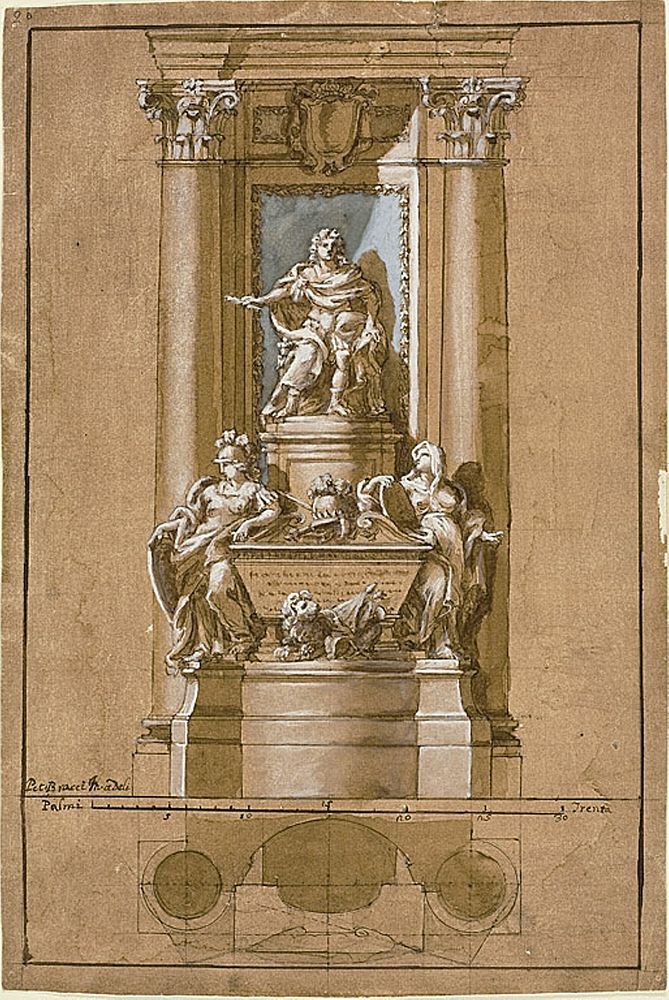 Project for the Tomb of James III, the Old Pretender by Pietro Bracci