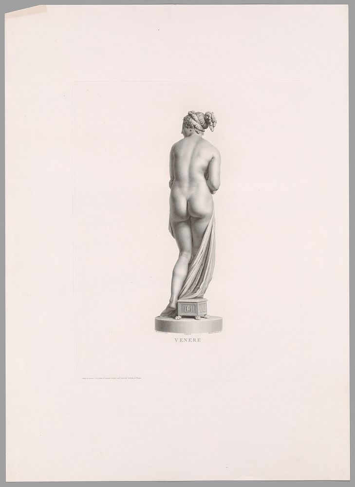 Venus, Back View, from Oeuvre de Canova by Antonio Canova