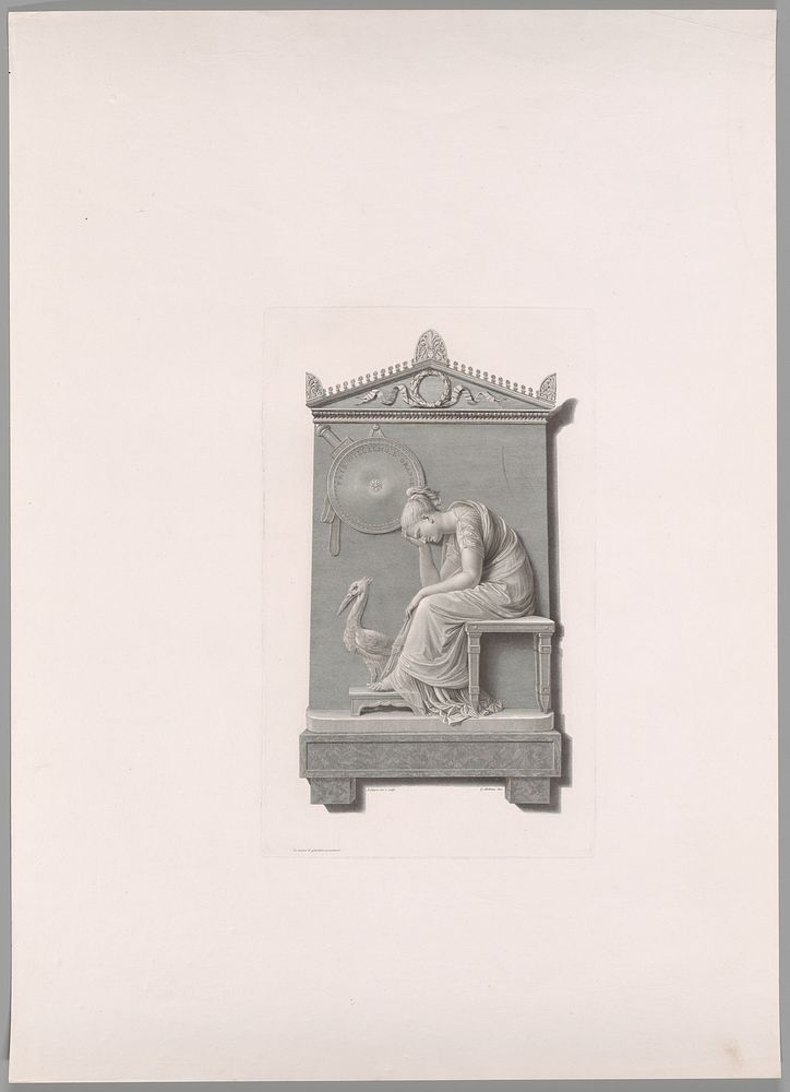 Funerary Monument of Prince William of Orange Nassau, from Oeuvre de Canova by Antonio Canova