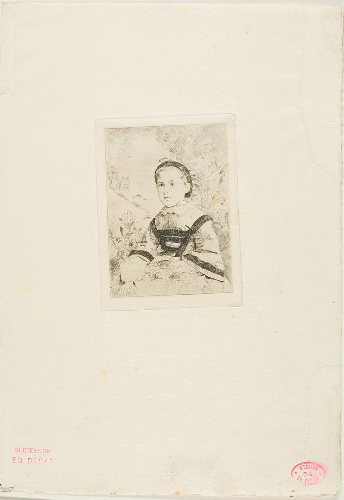 Mlle. N. Wolkonska, second plate by Hilaire Germain Edgar Degas