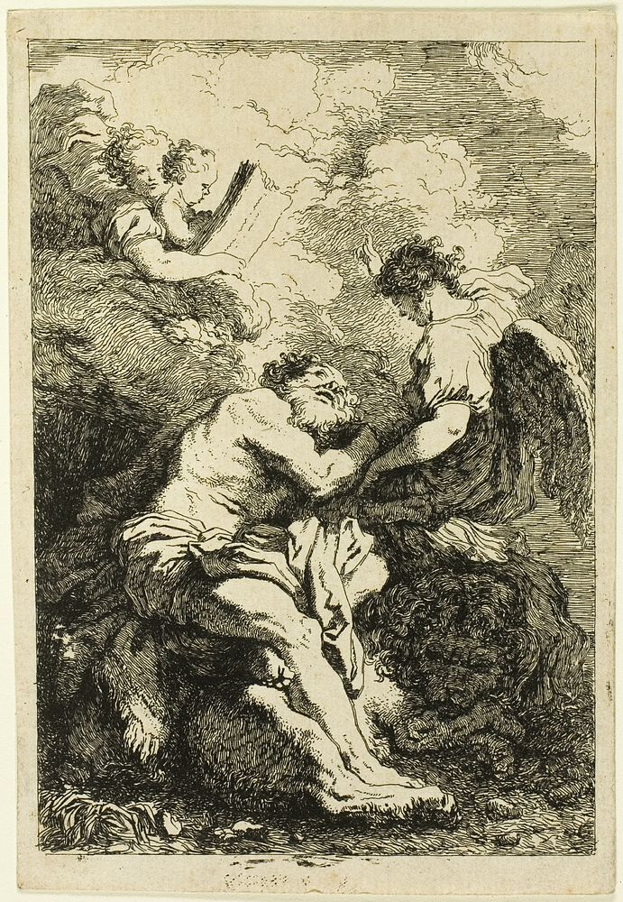 Saint Jerome by Jean Honoré Fragonard
