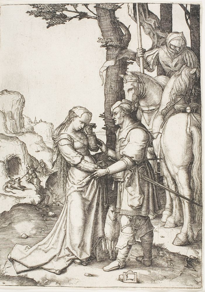 Saint George Liberating the Princess by Lucas van Leyden