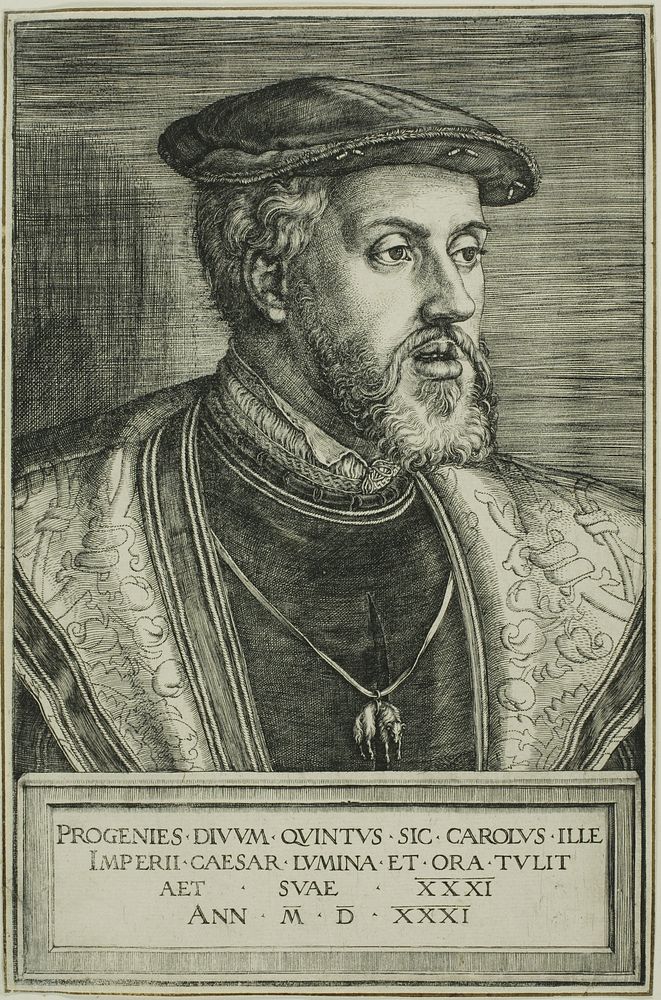Emperor Charles V by Barthel Beham