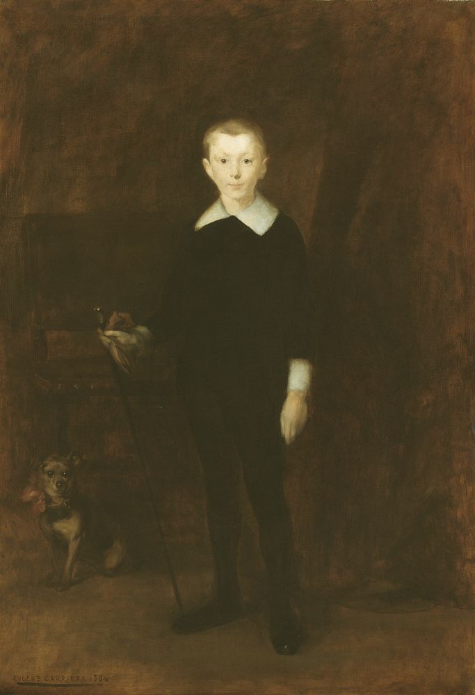 Portrait of a Boy by Eugène Carrière