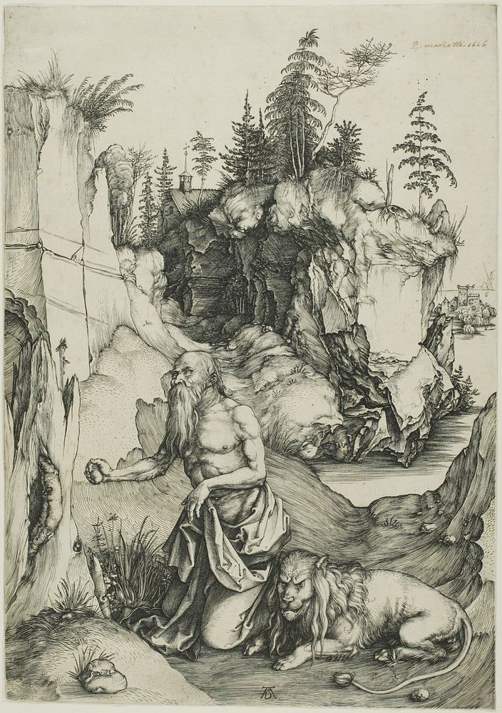 St. Jerome Penitent in the Wilderness by Albrecht Dürer