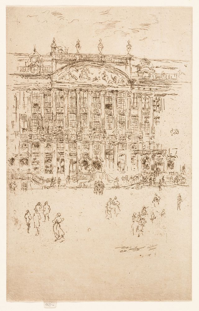 Grand' Place, Brussels by James McNeill Whistler