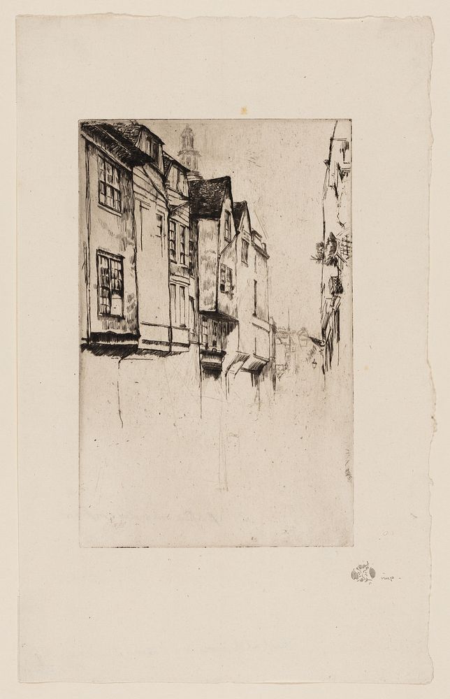 Wych Street, London by James McNeill Whistler