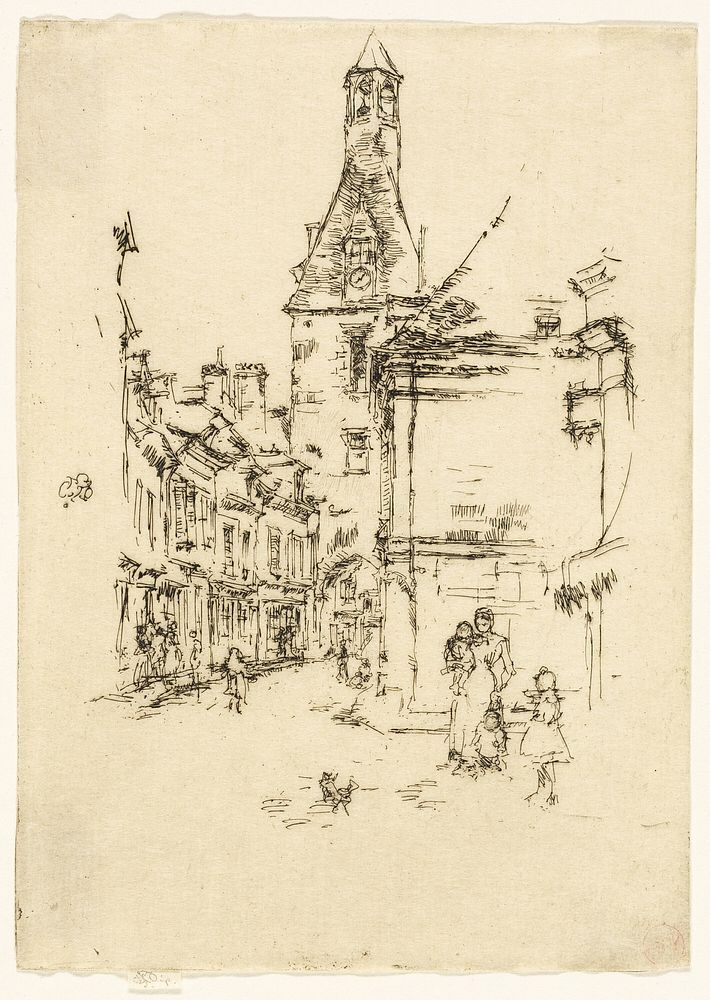 The Clock Tower - Amboise by James McNeill Whistler