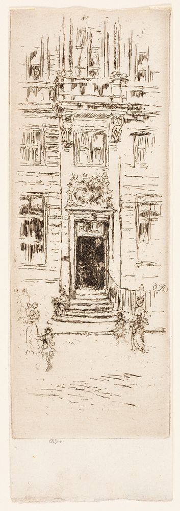 House of the Swan, Brussels by James McNeill Whistler
