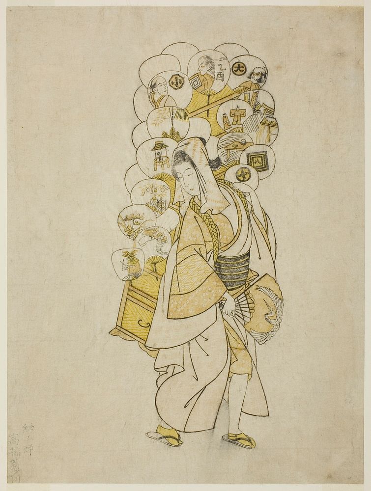 The Fan Peddler by Suzuki Harunobu