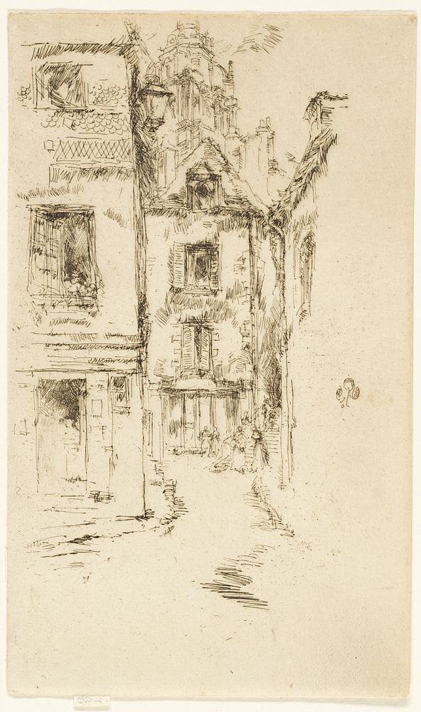 Under the Cathedral, Blois by James McNeill Whistler