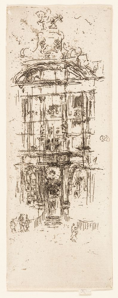 Gold House, Brussels by James McNeill Whistler