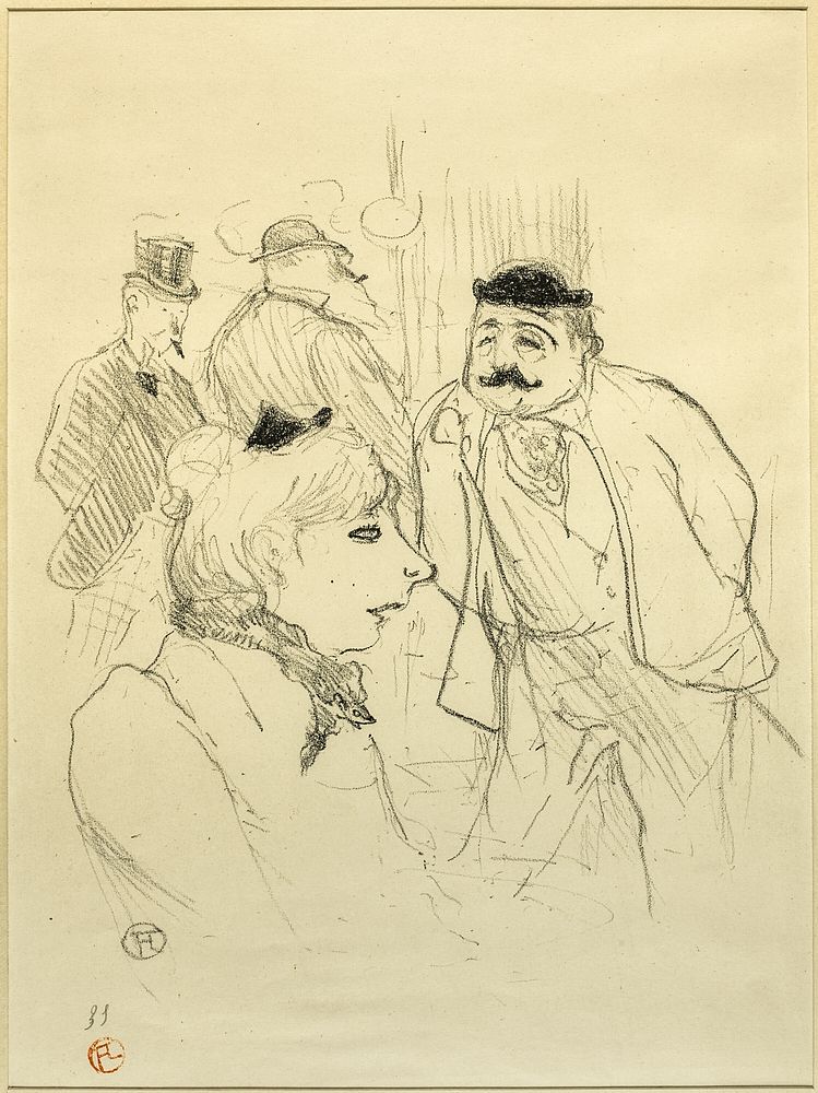 The Stalk—Moulin Rouge by Henri de Toulouse-Lautrec