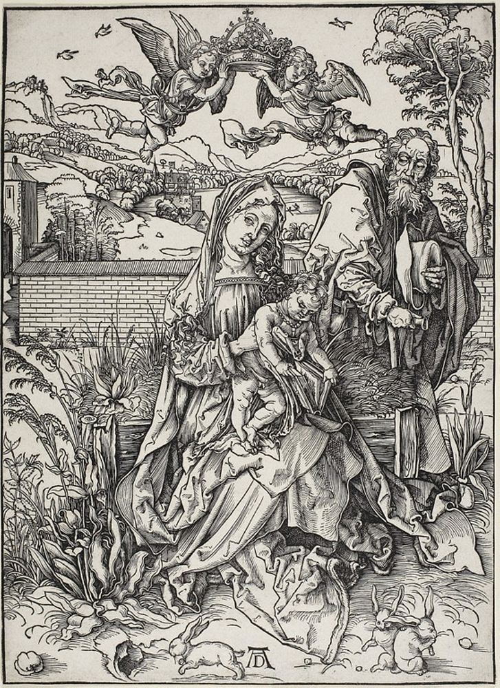 The Holy Family with Three Hares by Albrecht Dürer