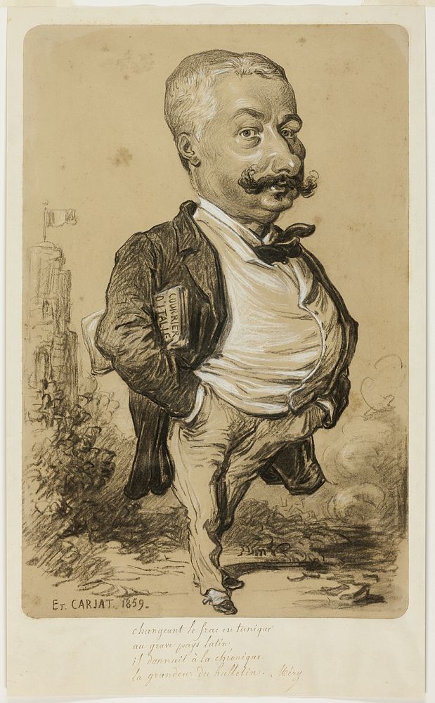 Caricature of a Man by Etienne Carjat
