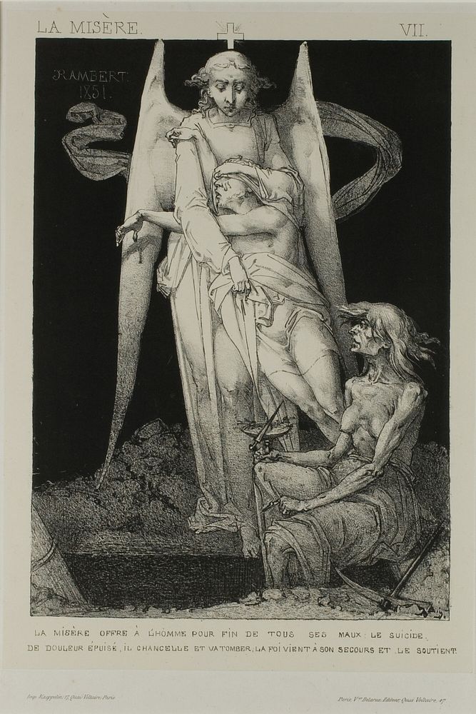 Plate Seven from Misery by Charles Rambert