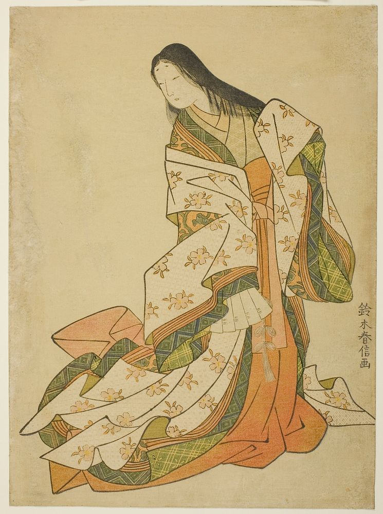 The Poetess Ono no Komachi by Suzuki Harunobu