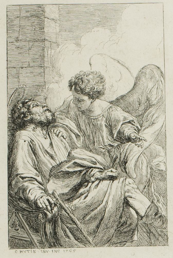 The Vision of St. Joseph in Egypt by Hutin, Charles François